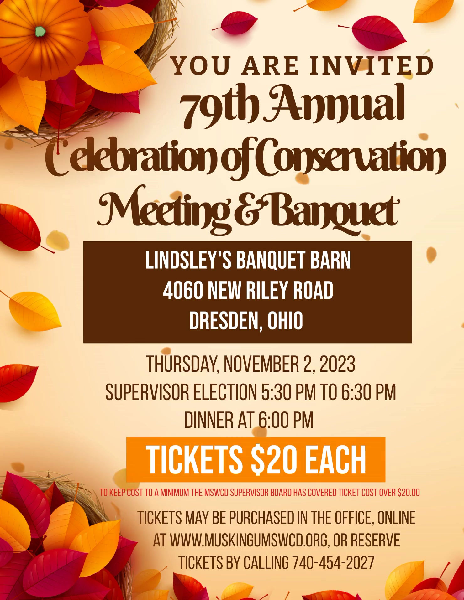 Annual Meeting and Banquet Invitation November 2023