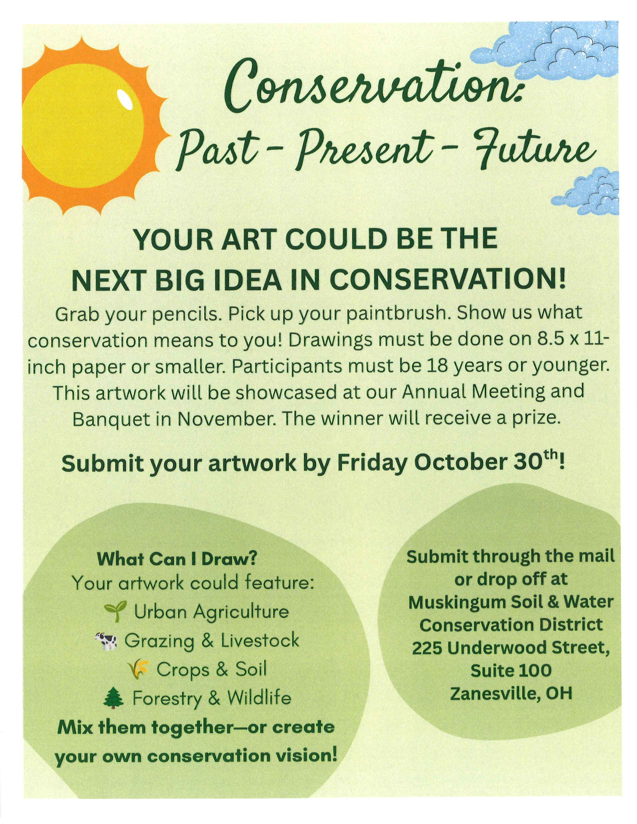 Muskingum Soil And Water Conservation District - Conservation Coloring Contest