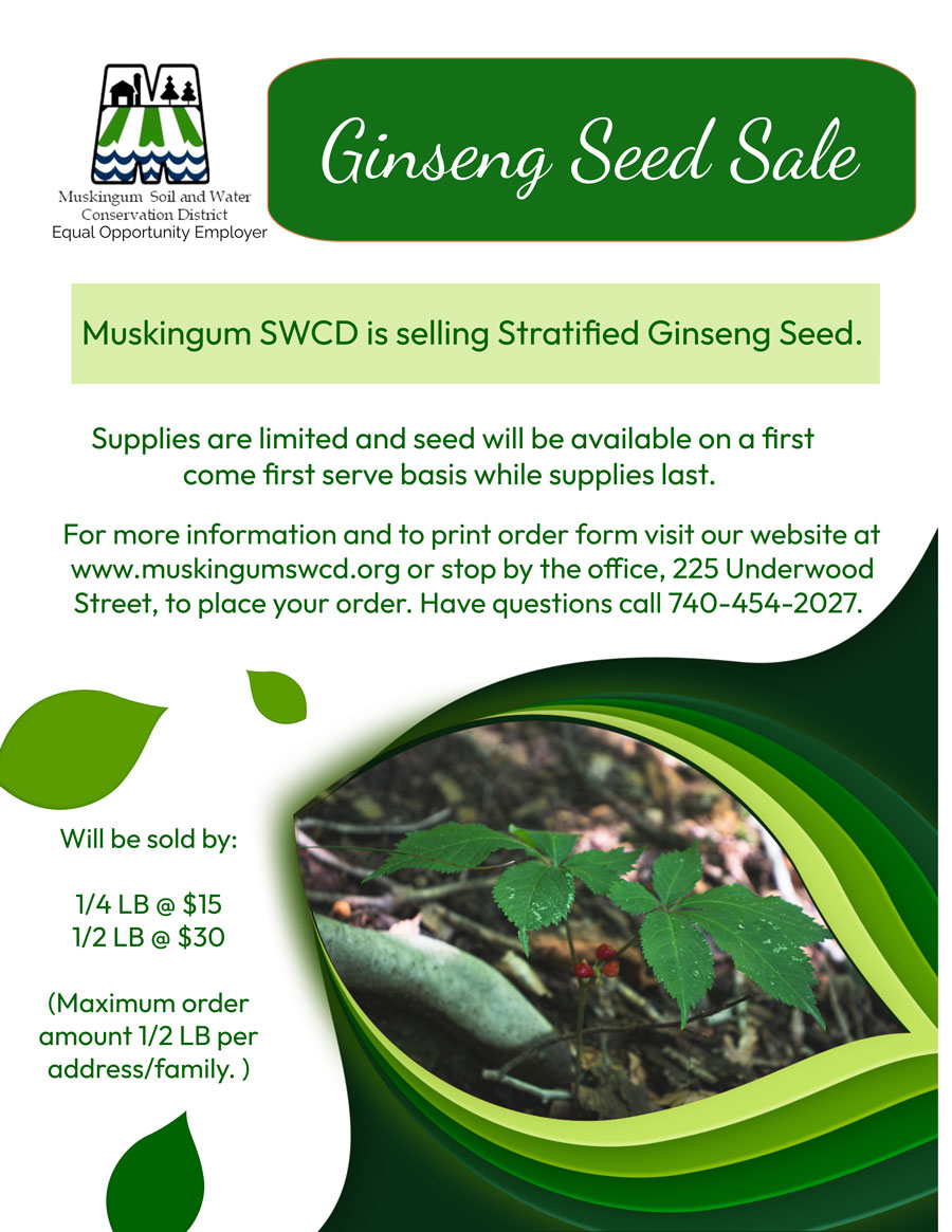 Muskingum Soil And Water Conservation District - Ginseng Seed Sale